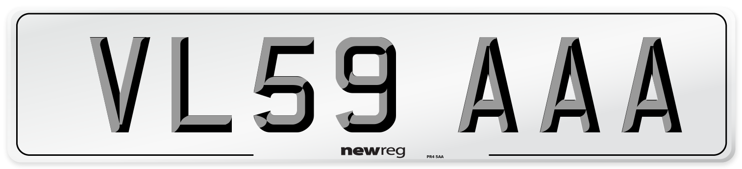 VL59 AAA Number Plate from New Reg